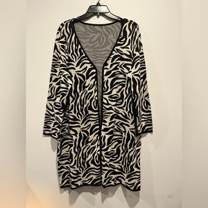 Zebra Print Cardigan